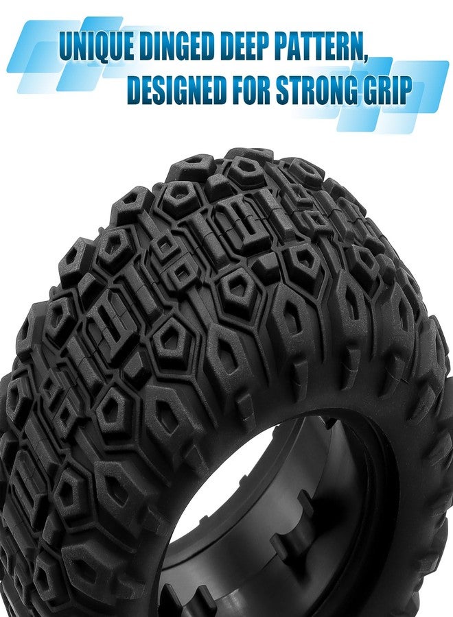مجموعة إطارات عجلات GOUPRC سداسية الشكل مقاس 12.5 مم، 4.1 × 2.1 بوصة، 4 قطع، إطارات Swamp Claw للطرق الوعرة، ملحقات لسيارات Traxxas Mini Maxx 1/12 RC Crawler Car Truck Buggy - Image 3